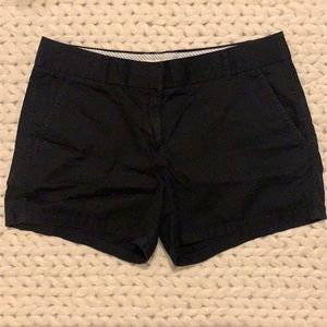 Black J.Crew 100% cotton chino shorts